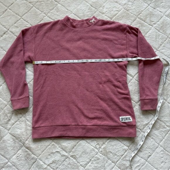 Victoria’s Secret PINK | Mauve Stadium Mock Neck Pullover | Size Small - Picture 8 of 9